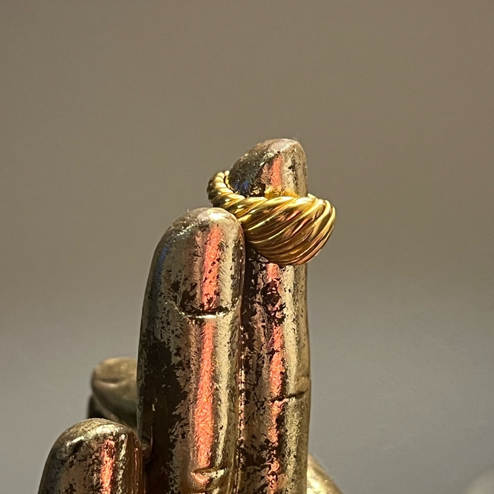 Gold plated ring